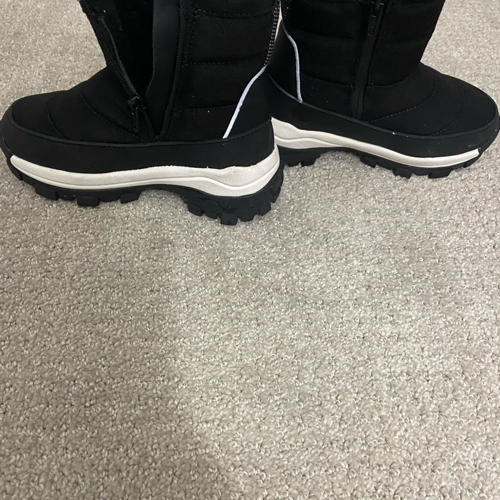 Zara Kids Black and White Boots
